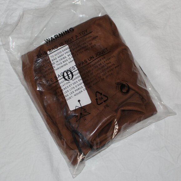 NWT - IDEALSANXUN High Waist Bodycon Pencil Mini Skirt - Tan Faux Suede - Small - Picture 7 of 15